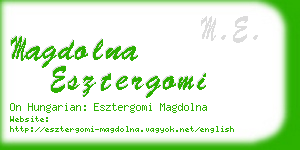 magdolna esztergomi business card